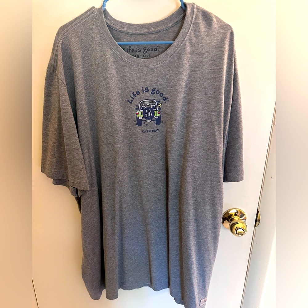 Life is Good Gray Cape May T-Shirt